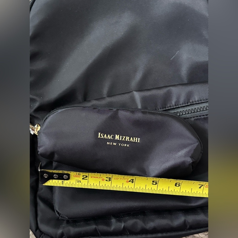 NEW tags Isaac Mizrahi BLACK Backpack small - Picture 11 of 12